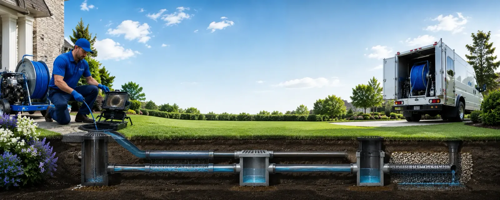 Outdoor drain cleaning information for Clarksburg, PA